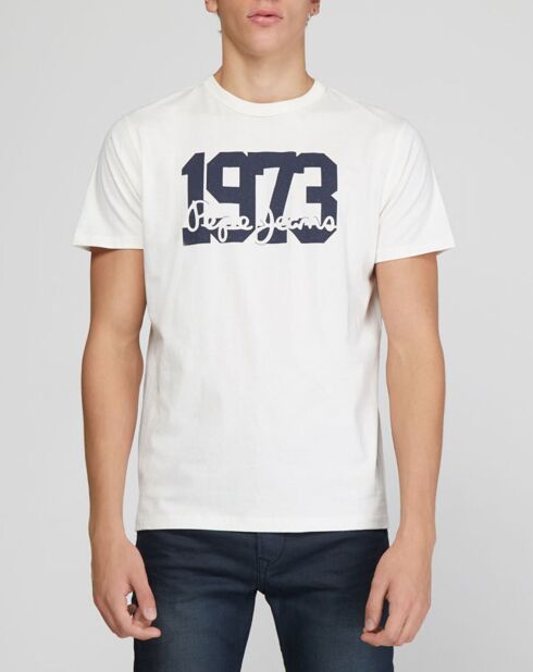 T-Shirt Kurt 1973 blanc