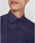 Chemise Regular Fit Dessin Cravate bleu marine