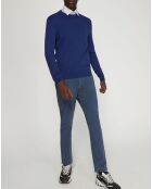 Pantalon chino Slim Krandi bleu