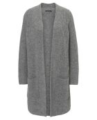 Gilet long gris