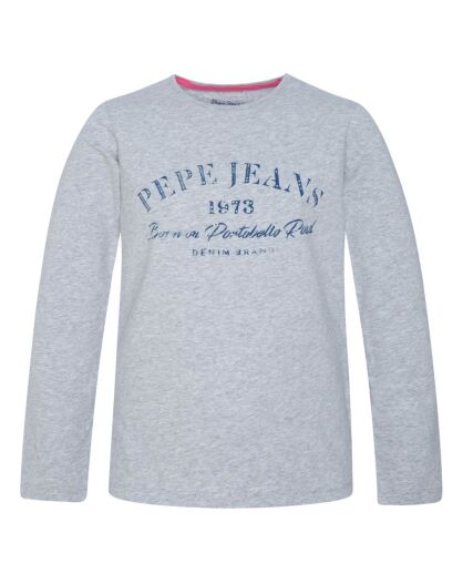 T-Shirt Pepe Jeans Strass gris