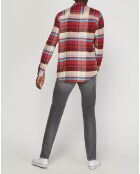 Surchemise Flannel Howe Waters carreaux rouge/écru