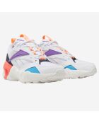 Baskets Aztrek Double Mix P blanc/violet/turquoise