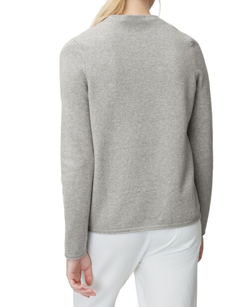 Pull col montant gris