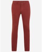 Pantalon chino Slim Krandi bordeaux