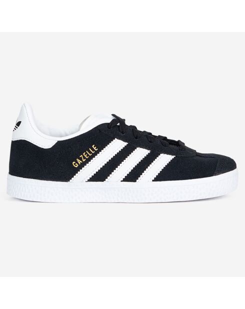 Baskets en Velours de Cuir Gazelle 2 noir/blanc