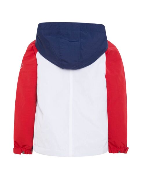 Parka à enfiler Logo Pepe blanc/rouge/bleu