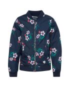 Bombers à fleurs marine