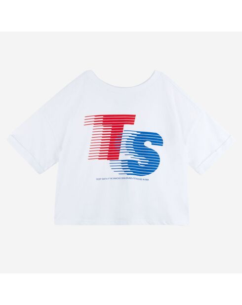 T-Shirt Lily blanc/bleu/rouge