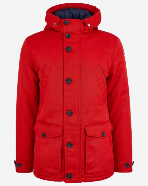 Parka Cardiff longue rouge