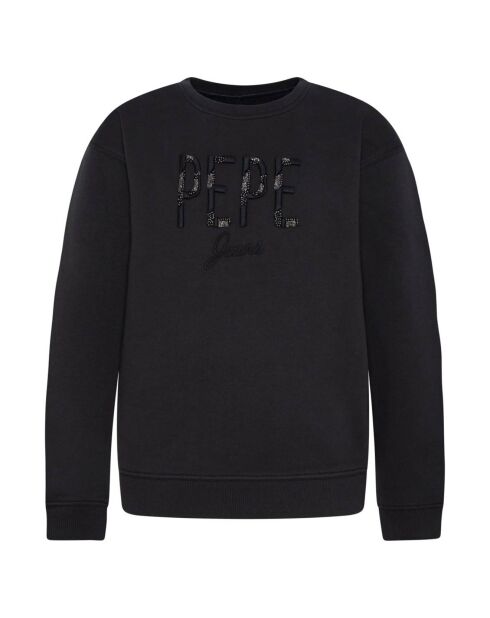 Sweat Pepe embossé noir