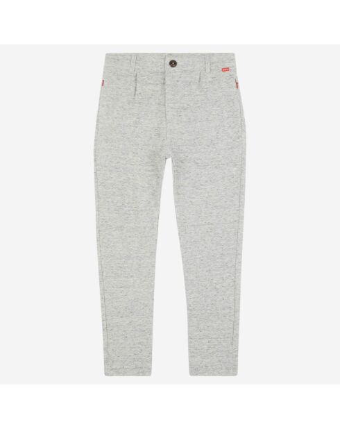 Pantalon façon jogging gris