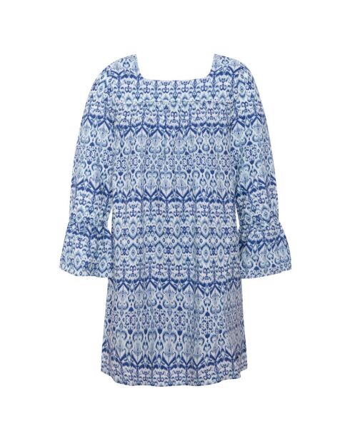Robe imprimée Dudu bleue