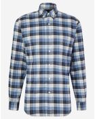 Chemise Comfort Fit Pb à carreaux Caligraphe bleu/blanc/noir