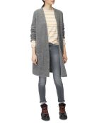 Gilet long gris