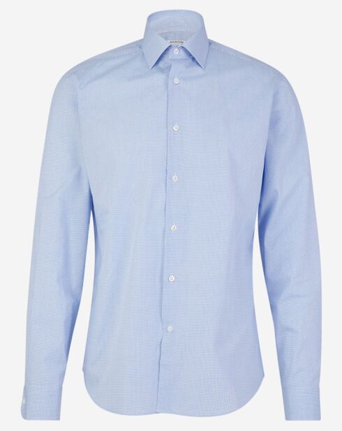 Chemise Regular Fit Micro Vichy bleu ciel