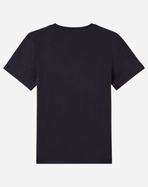 T-Shirt Logo tricolore noir