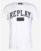 T-Shirt logo blanc