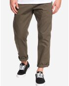 Pantalon chino Tappered Disaray kaki