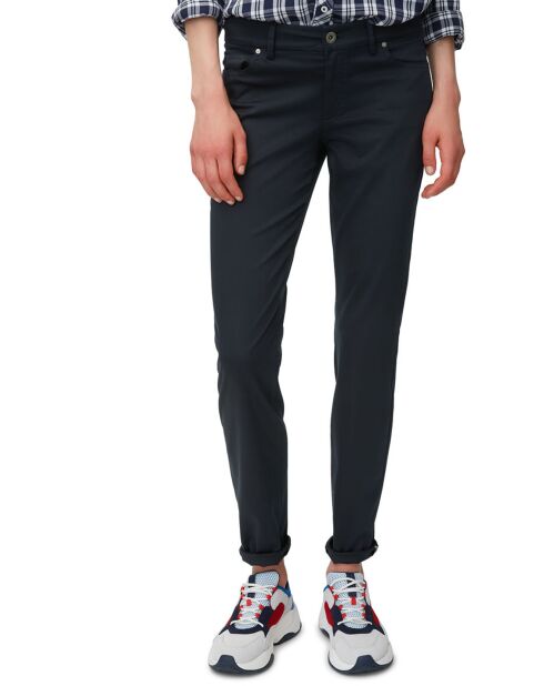 Pantalon slim stretch Alby bleu marine