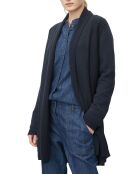 Cardigan long bleu marine