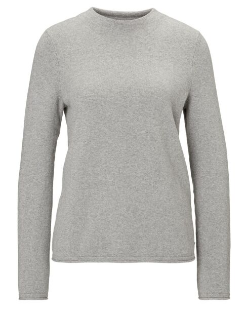 Pull col montant gris