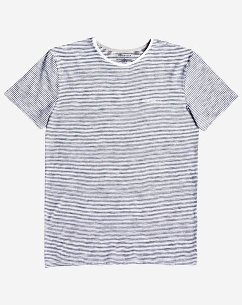 T-Shirt Ken Tin rayures blanc/bleu