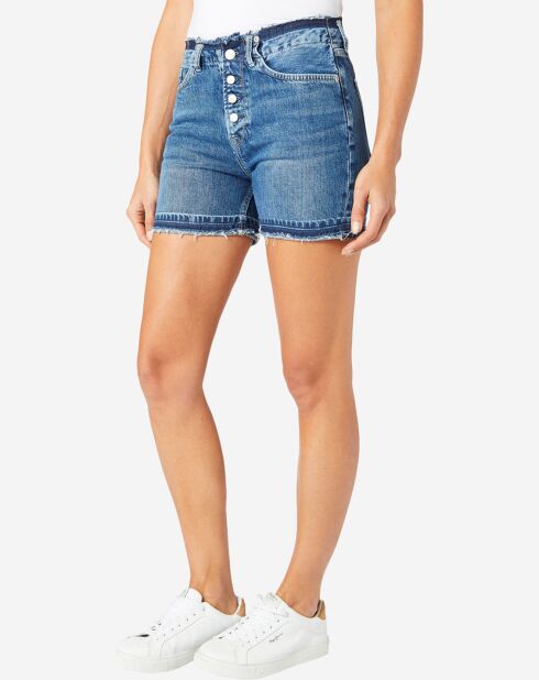 Short en jean Frange Mode bleu