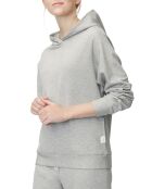 Sweat à capuche jersey gris