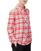 Chemise à carreaux rouge