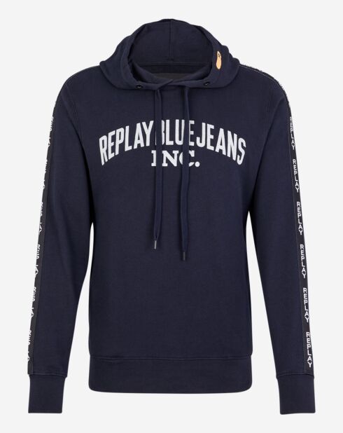 Sudadera con logo deportivo azul marino