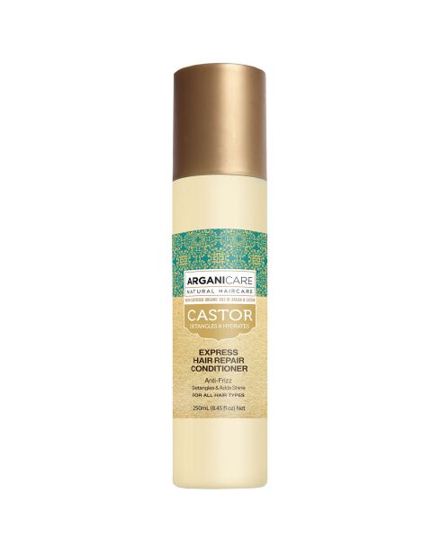 Spray Démêlant express sans rinçage à l'huile de ricin -250 ml