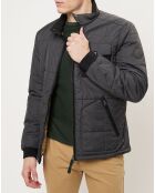 Blouson matelassé gris