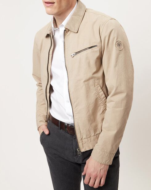 Blouson Racer beige