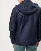 Blouson en micro ripstop bleu marine