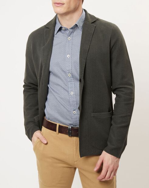 Veste en jersey kaki