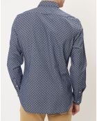 Chemise shapped fit bleue