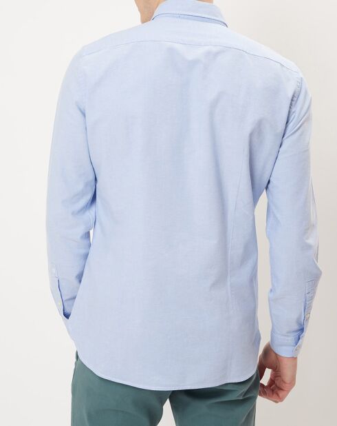 Chemise oxford shapped fit bleu ciel