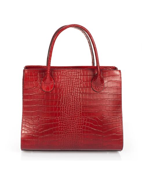 Borsa Celia in pelle rossa - 30x13x27 cm