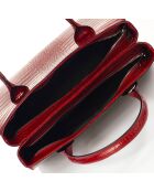 Borsa Celia in pelle rossa - 30x13x27 cm