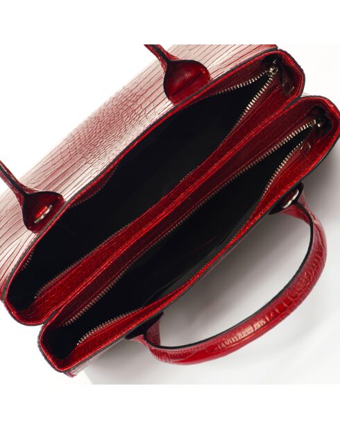 Borsa Celia in pelle rossa - 30x13x27 cm