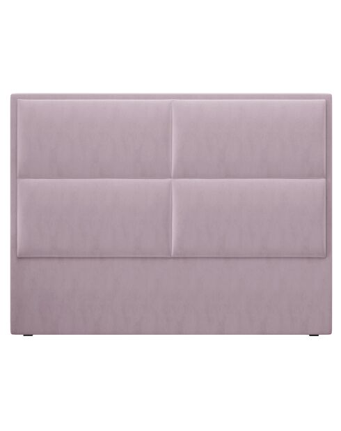Tête de lit en velours lara lavande - 160x120 cm