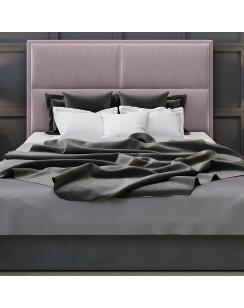 Tête de lit en velours lara lavande - 160x120 cm