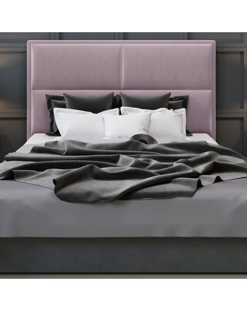 Tête de lit en velours lara lavande - 200x120 cm