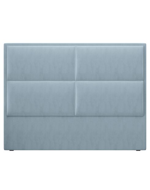 Tête de lit en velours lara bleu clair - 180x120 cm