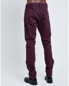 Pantalon slim Suprême Flex bordeaux