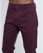 Pantalon slim Suprême Flex bordeaux