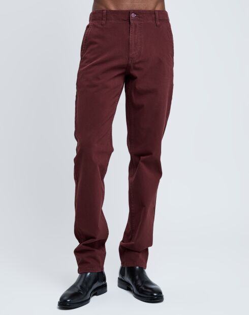 Pantalon Slim Tapered 360 Flex bordeaux