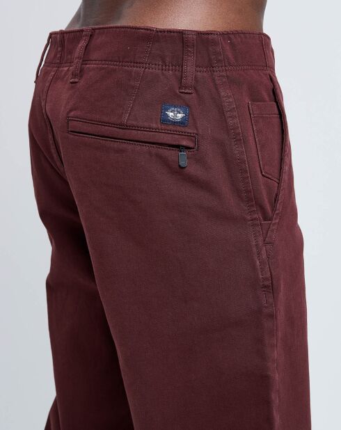 Pantalon Slim Tapered 360 Flex bordeaux