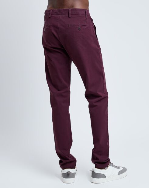 Pantalon Tapered Smart 360 Flex bordeaux